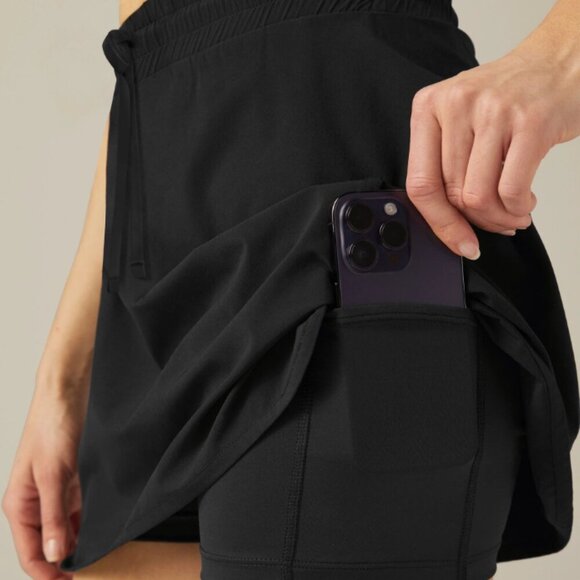 Beyond Yoga Stretch Woven In Stride Lined Skirt Size XS Tennis Golf Workout Gym - Picture 11 of 12